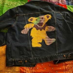 Upcycled vintage lee jacket grateful dead